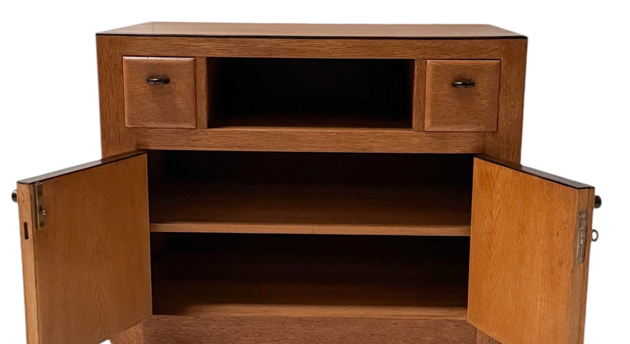 Art Deco Amsterdamse School Cabinet with Drawers by Piet Kramer, 1930s